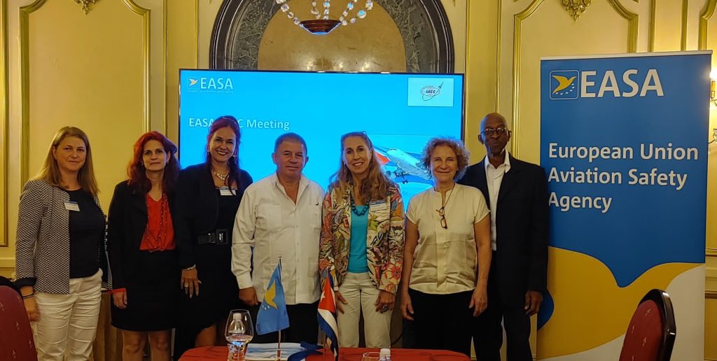 Evento “Capacity building on GHG validation and verification Africa and Caribbean CORSIA in Cuba”, patrocinado por EASA (Agencia de Seguridad Operacional de la Unión Europea)