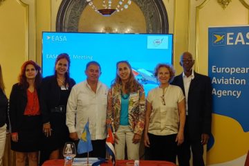 Evento “Capacity building on GHG validation and verification Africa and Caribbean CORSIA in Cuba”, patrocinado por EASA (Agencia de Seguridad Operacional de la Unión Europea)